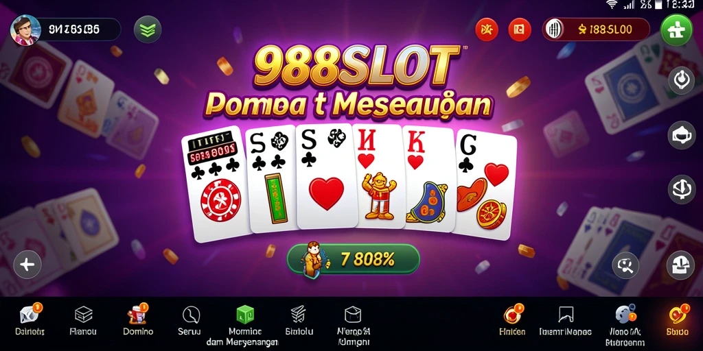 Tampilan gameplay Domino yang menarik di 988SLOT.