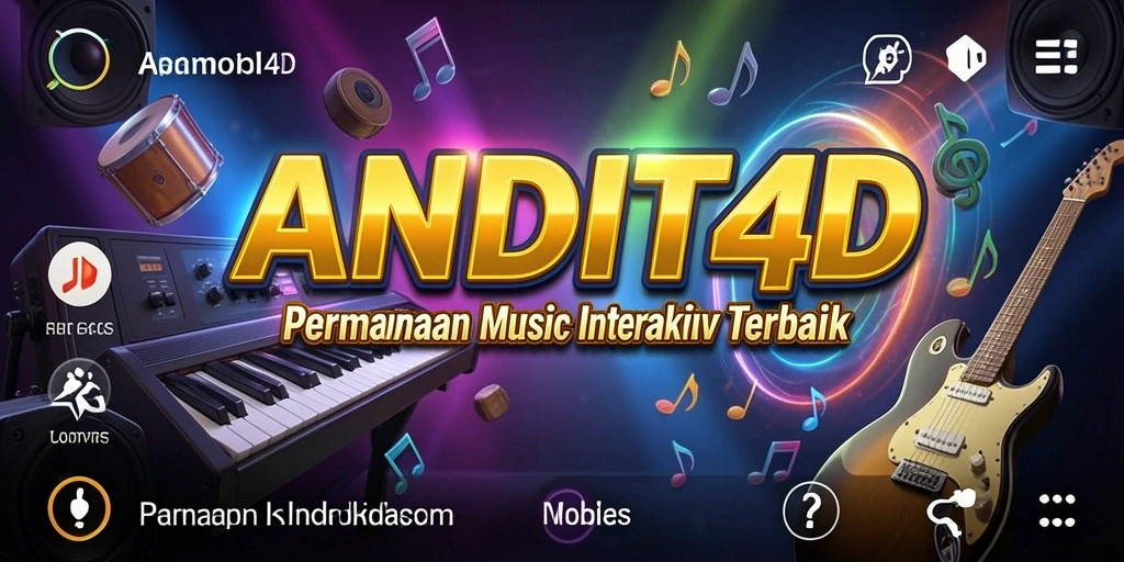 Tampilan gameplay BANDIT4D yang seru dengan interaksi musik.