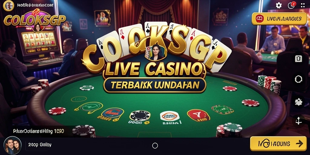 Tampilan gameplay COLOKSGP yang seru dan interaktif di Live Casino.