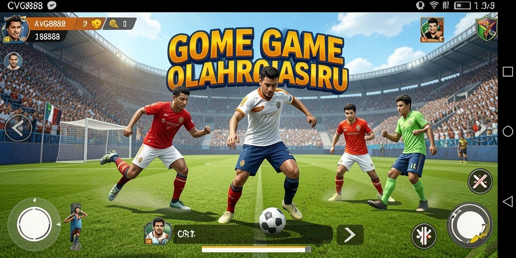 Tangkapan layar menampilkan aksi permainan olahraga yang mendebarkan.