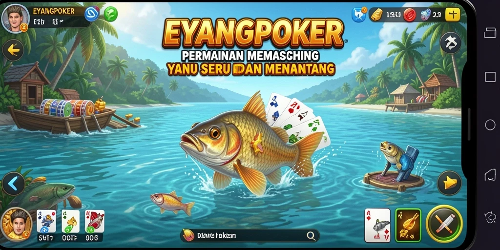 Tampilan gameplay memancing yang menakjubkan di EYANGPOKER.
