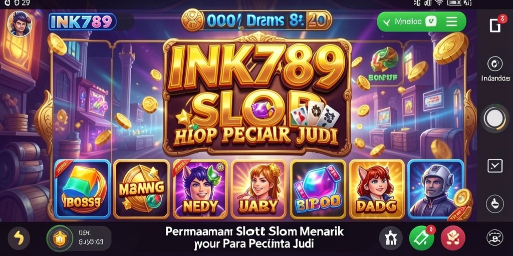 Tampilan gameplay menarik dari INK789 dengan berbagai tema slot.
