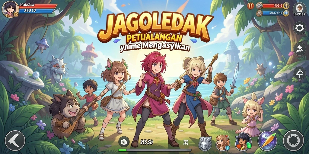 Tampilan gameplay JAGOLEDAK yang menakjubkan dan dinamis.