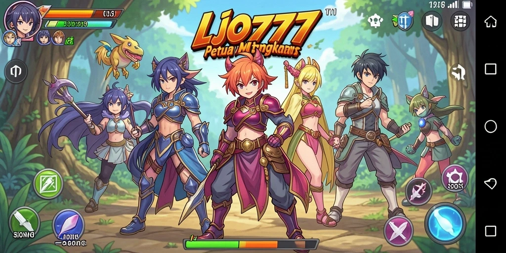 Tampilan gameplay LJO777 yang memukau dan penuh warna.