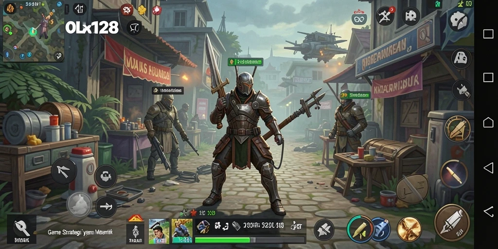 Tampilan menarik dari gameplay SLG OLX128 dengan aksi strategi.
