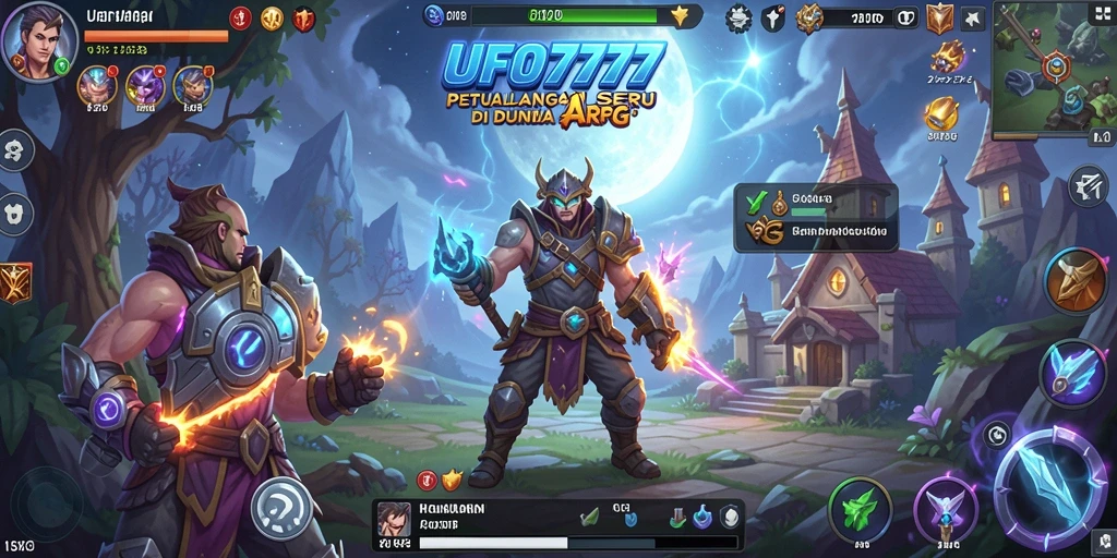 Tampilan aksi seru dalam gameplay ARPG UFO777.