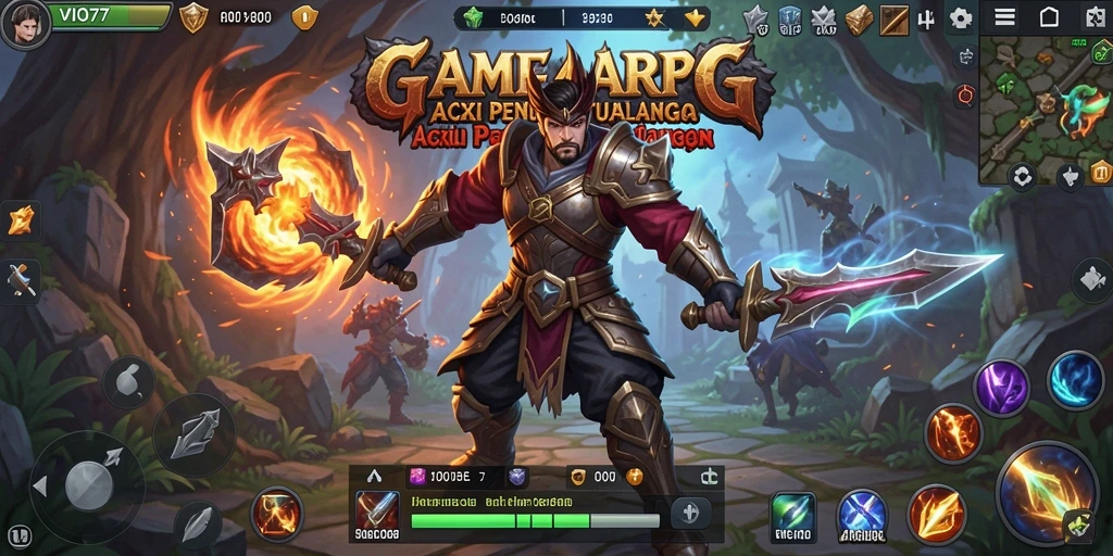 Screenshot gameplay VIO77 dengan aksi ARPG yang mendebarkan.