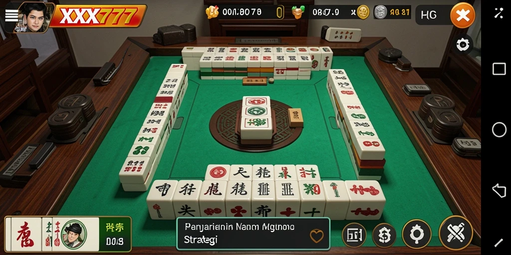 Screenshot menampilkan gameplay asyik Mahjong di XXX777.